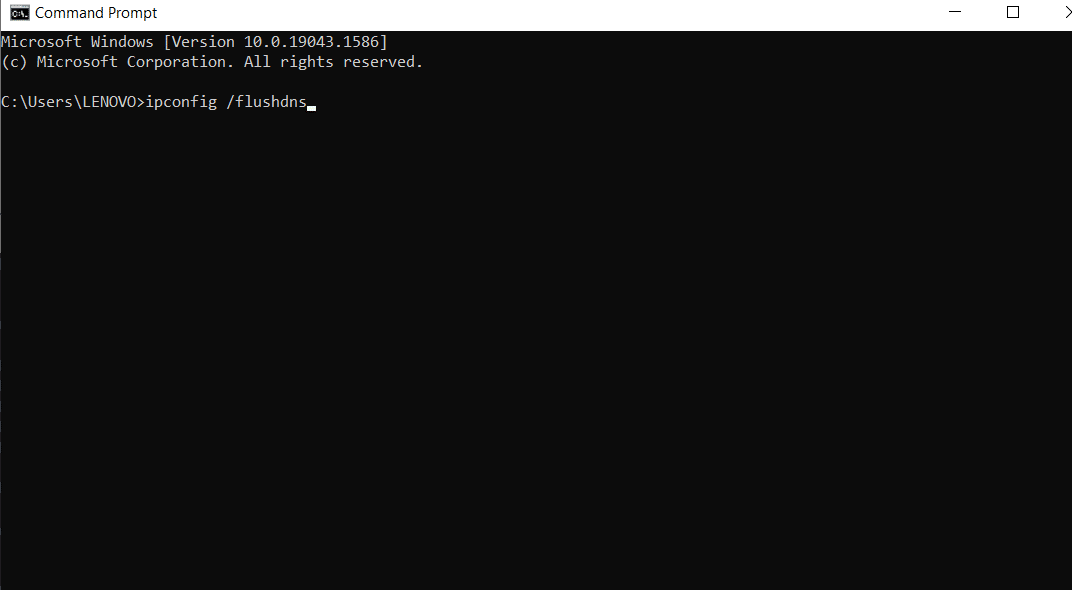 ipconfig enjuagar dns