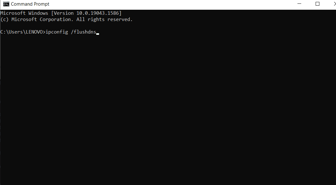 ipconfig flushdns