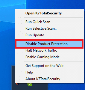 Deshabilite el software antivirus. Arreglar la pantalla completa que no funciona en Windows 10