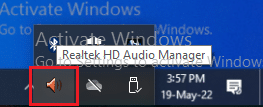 RealtekAudioManagerアイコンを使用します。 Realtekオーディオマネージャが開かない問題を修正