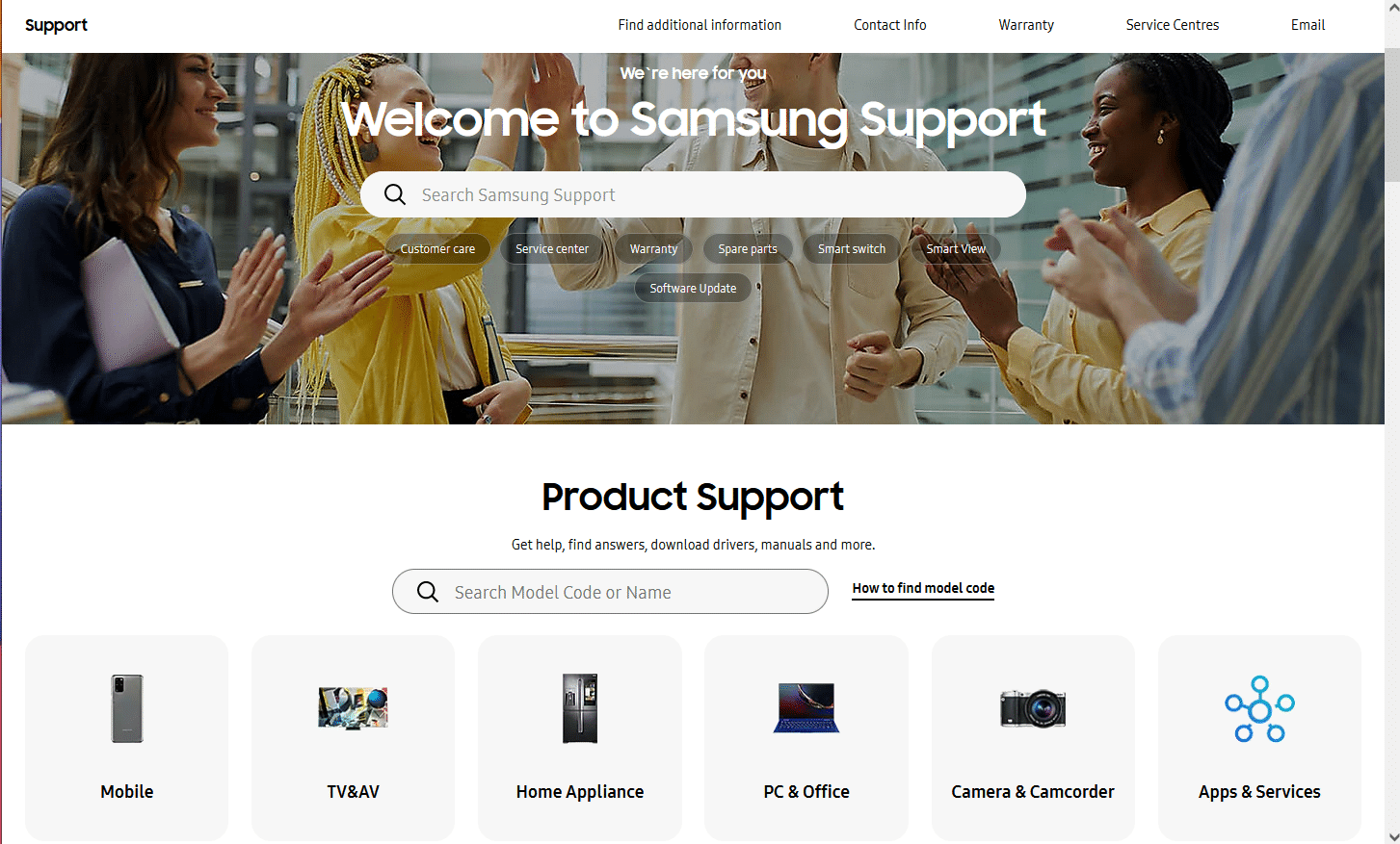 Samsung-Supportseite. So laden Sie Apps auf Samsung Smart TV herunter