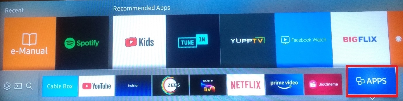 APPS Samsung Smart TV Empfohlene Apps