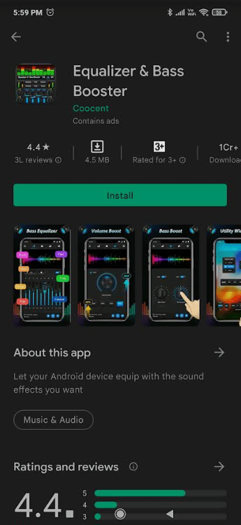 Equalizzatore e amplificatore di bassi