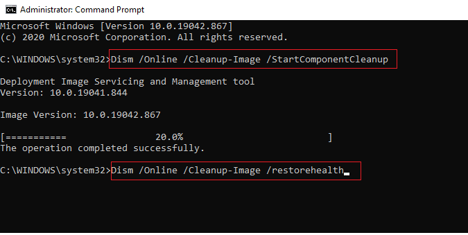 Execute as linhas de comando SFC e DISM para reparar arquivos do sistema