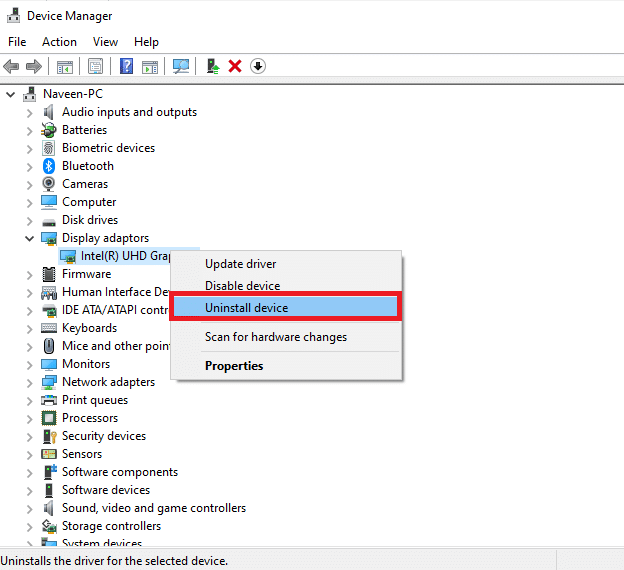 Instal ulang driver grafis. Perbaiki Gagal Menginstal Layanan BattlEye di Windows 10