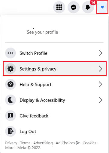 Configurações e privacidade do Facebook