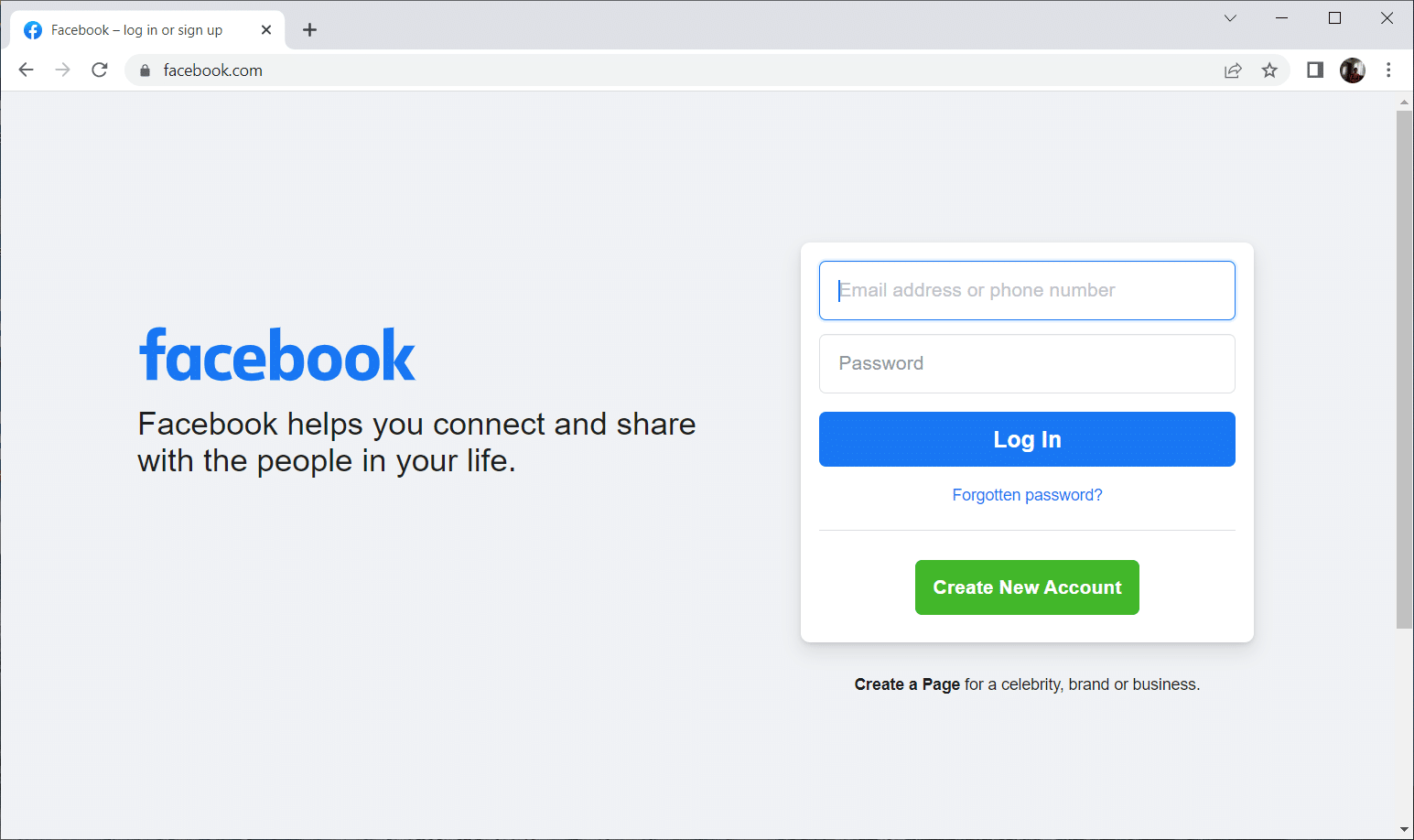 Faça login na sua conta do Facebook. Corrigir o Facebook Marketplace não está funcionando
