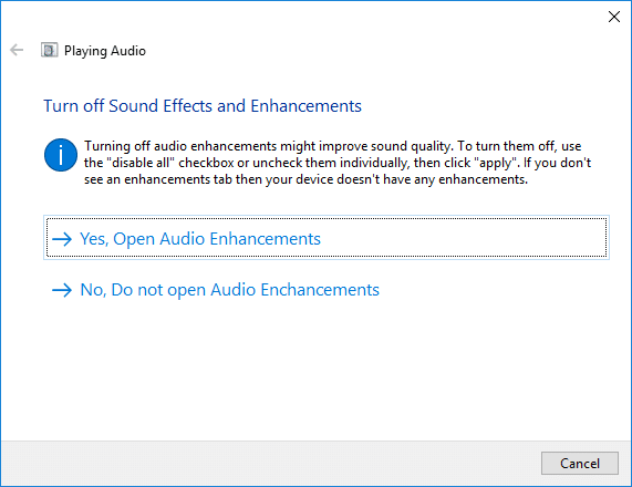 运行音频疑难解答以修复 Windows 10 PC 中的无声音