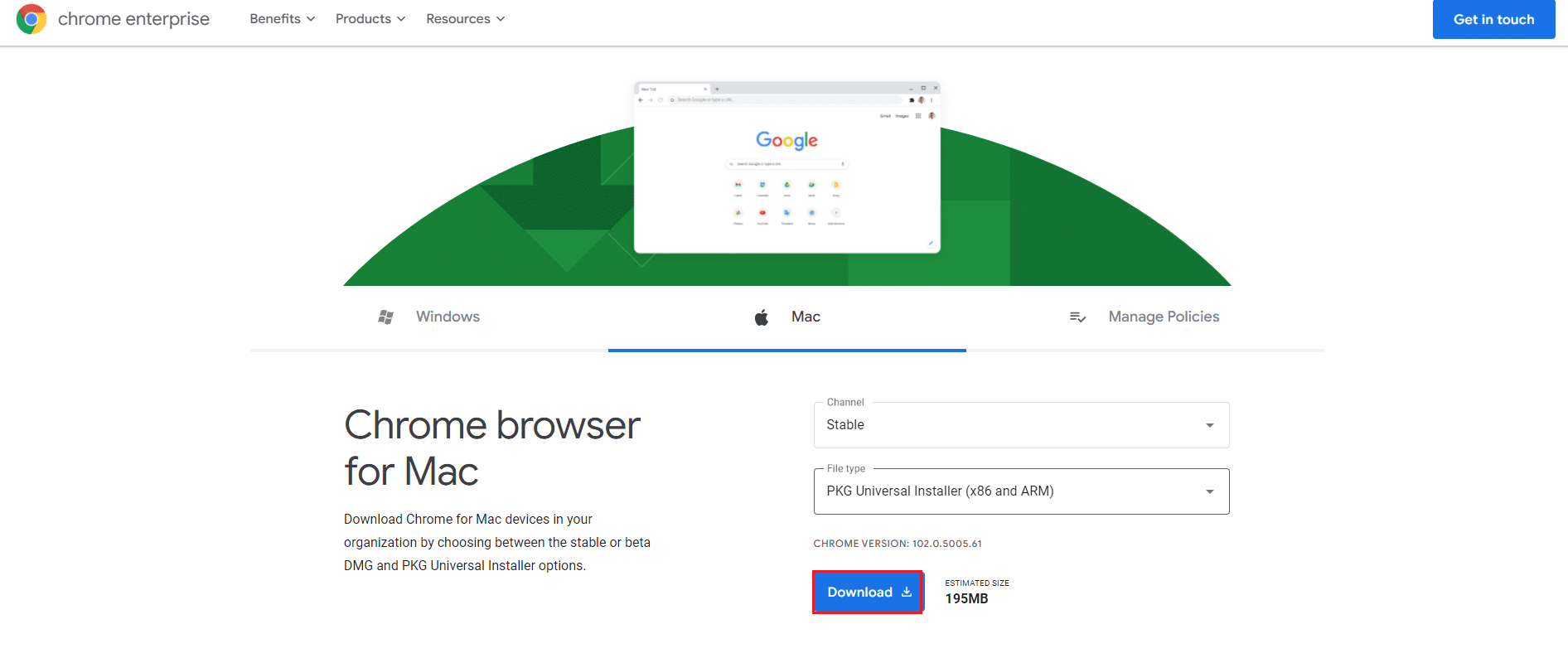 descărca google chrome pentru mac