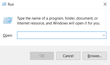 キーボードからWindows+Rキーを同時に押して、[実行]ダイアログボックスを起動します