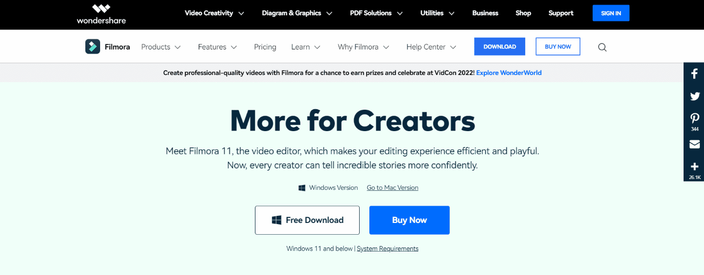 Filmora. Cele mai bune alternative gratuite pentru Adobe Premiere Pro