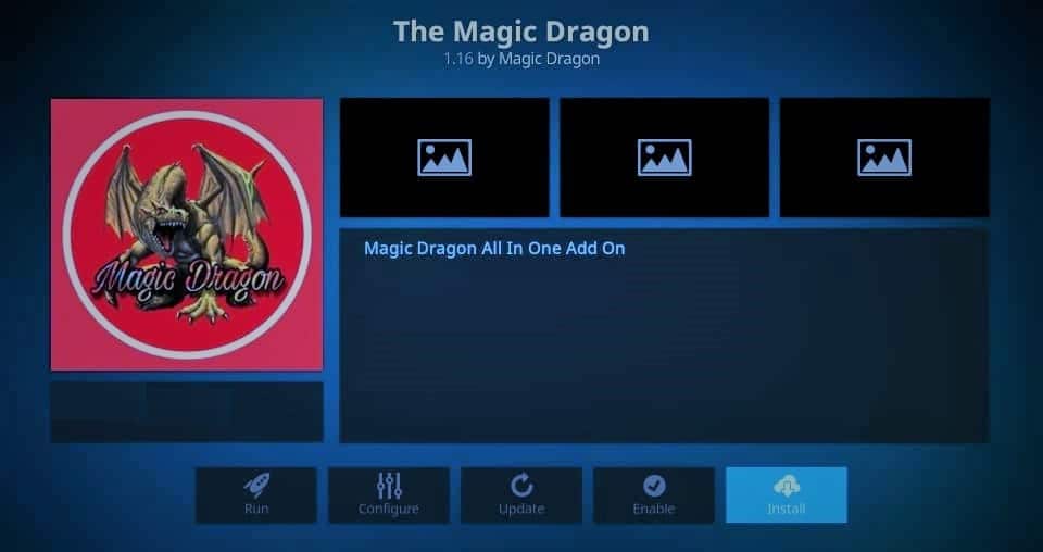 Magischer Drache. Beste Add-Ons für 3D-Filme auf Kodi