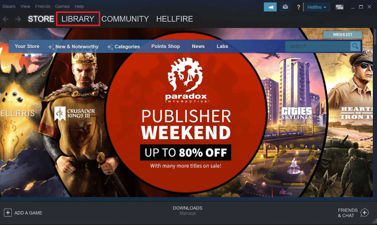 accesați fila Bibliotecă. Modalități de a remedia SMITE Imposibil de conectat la Steam
