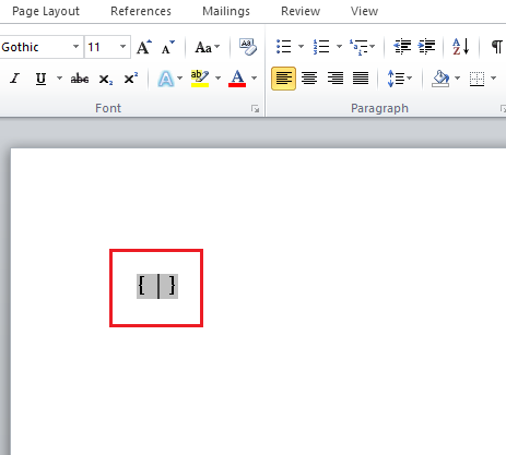 Pressione as teclas Ctrl e F9