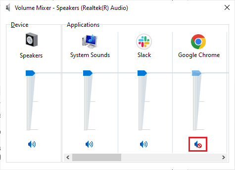 Asigurați-vă că toate nivelurile de volum nu sunt dezactivate. Remediați eroarea de redare audio YouTube