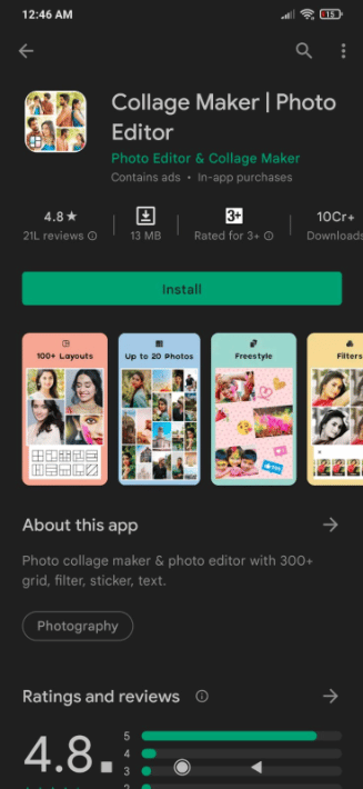 ตัวแก้ไขรูปถ่าย Collage Maker แอพ Photo Collage ที่ดีที่สุดสำหรับ Android