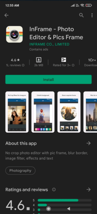 ในกรอบ. แอพ Photo Collage ที่ดีที่สุดสำหรับ Android