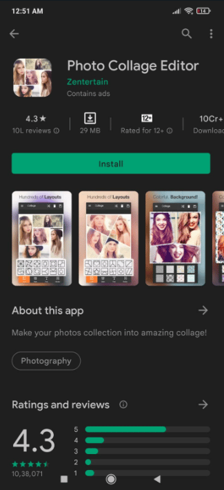 โปรแกรมแก้ไขภาพตัดปะ แอพ Photo Collage ที่ดีที่สุดสำหรับ Android
