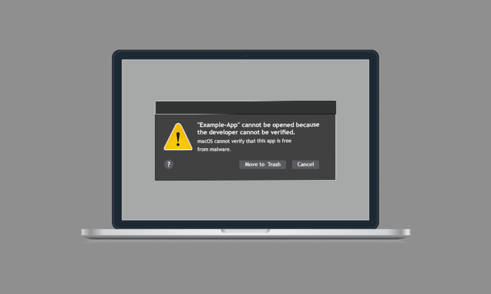 Macで開発者を確認できないため、修正プログラムを開くことができません