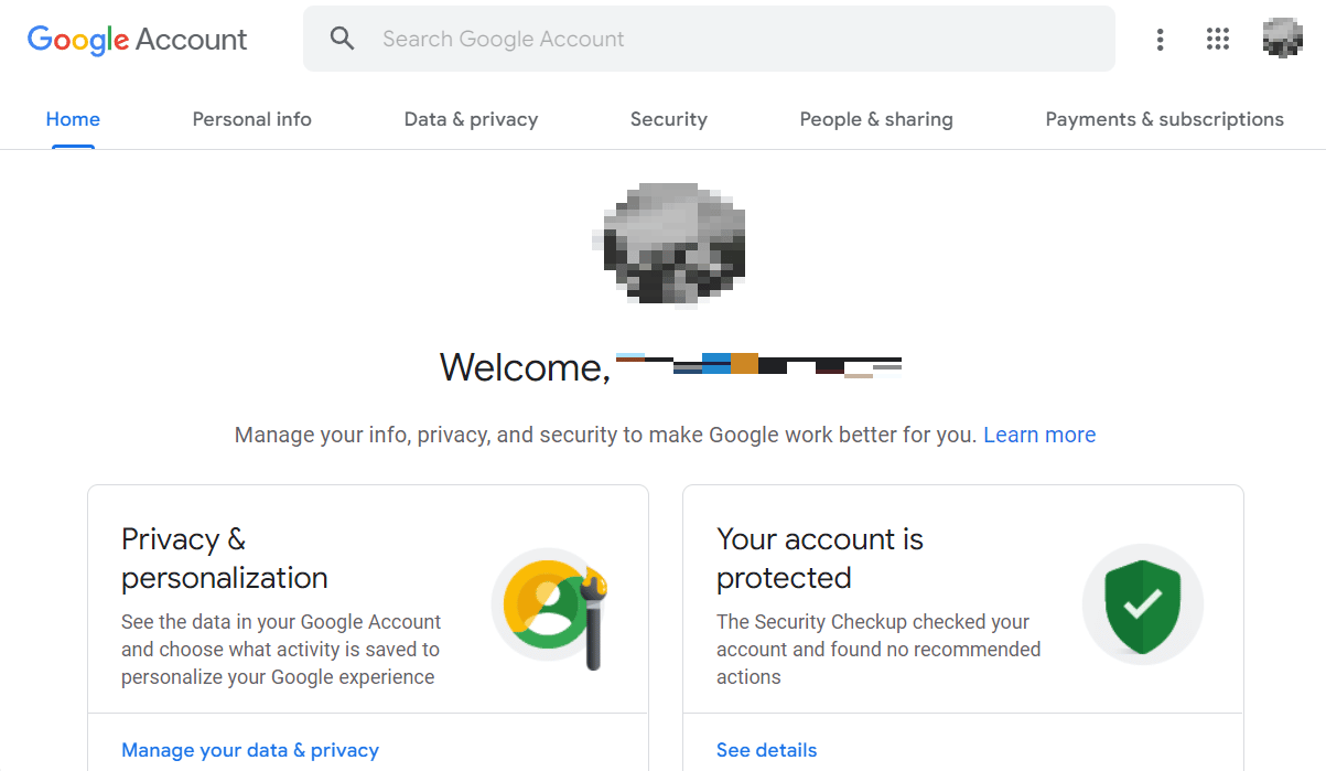 Pagina de pornire a contului Google | Puteți să vă accesați vechiul cont Myspace