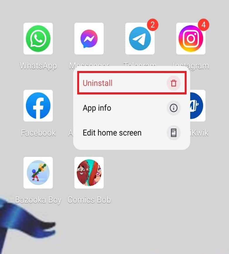 Toca Desinstalar