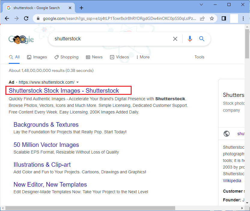 Shutterstock Web Sitesini Açın