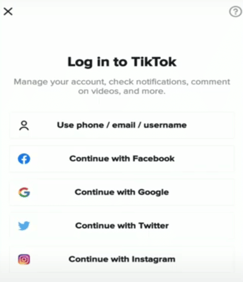 Masuk Opsi di TikTok | Cara Mengubah Nomor Anda di TikTok