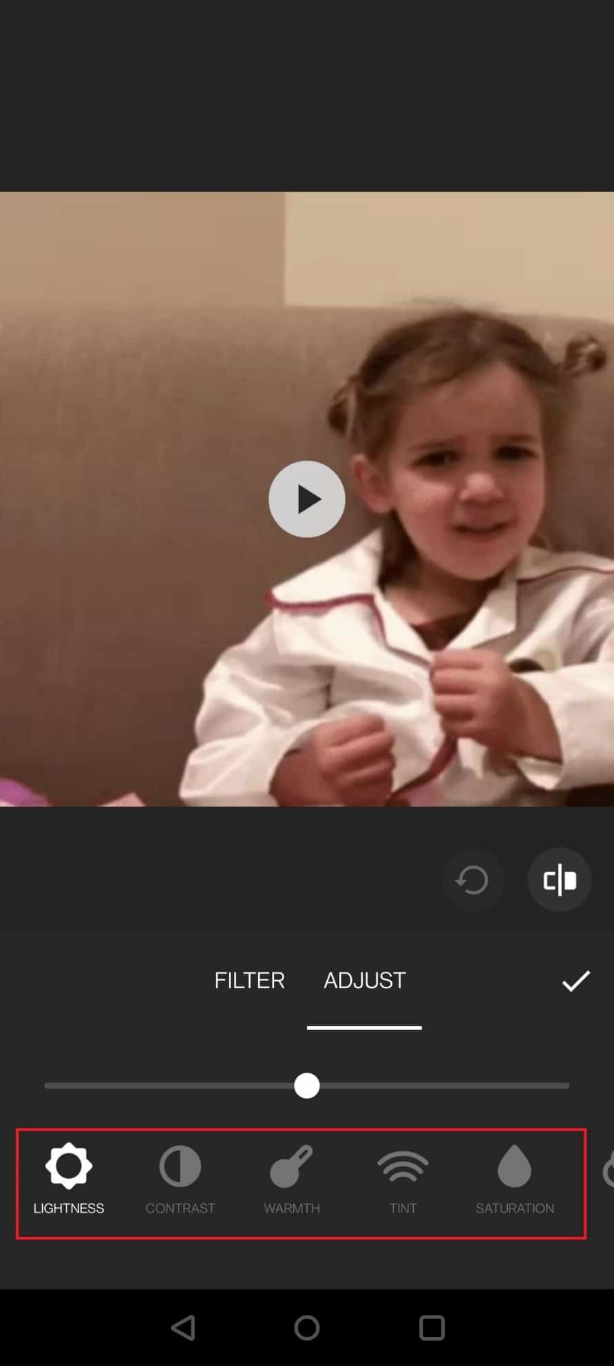 Effectuez les étapes suivantes pour supprimer le filtre | Comment supprimer le filtre rouge sur TikTok