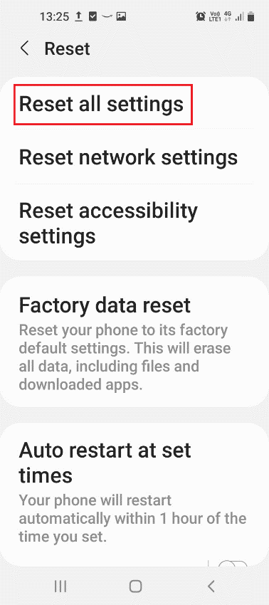 Restablece tu teléfono