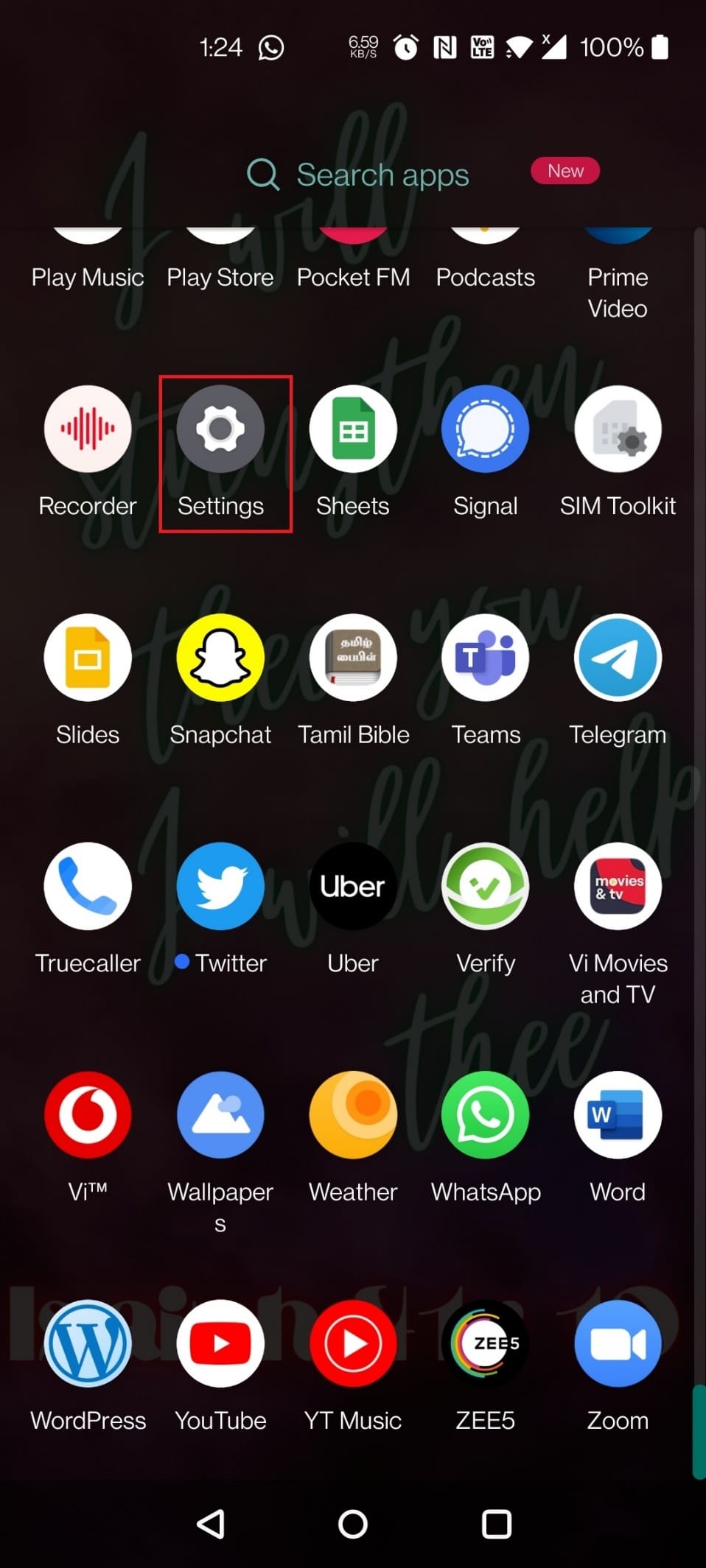 Otwórz Ustawienia | Jak uzyskać tryb ciemny na Snapchacie bez wyglądu aplikacji?