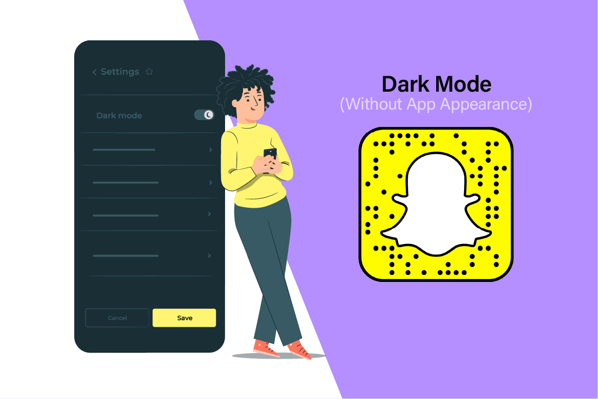 Jak uzyskać tryb ciemny na Snapchacie bez wyglądu aplikacji?