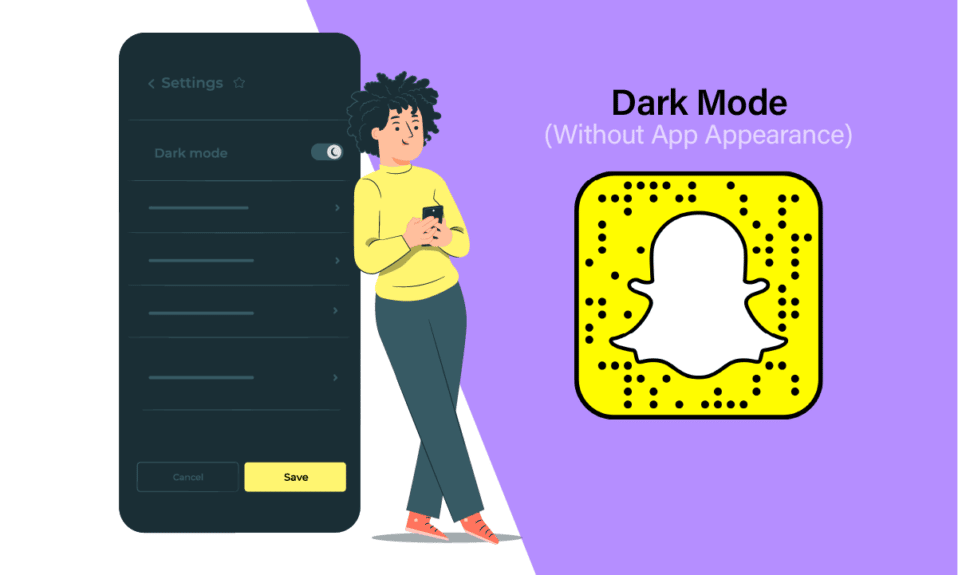 Jak uzyskać tryb ciemny na Snapchacie bez wyglądu aplikacji?