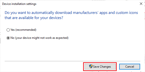 Haga clic en Guardar cambios. Arreglar el conector de audio frontal que no funciona en Windows 10