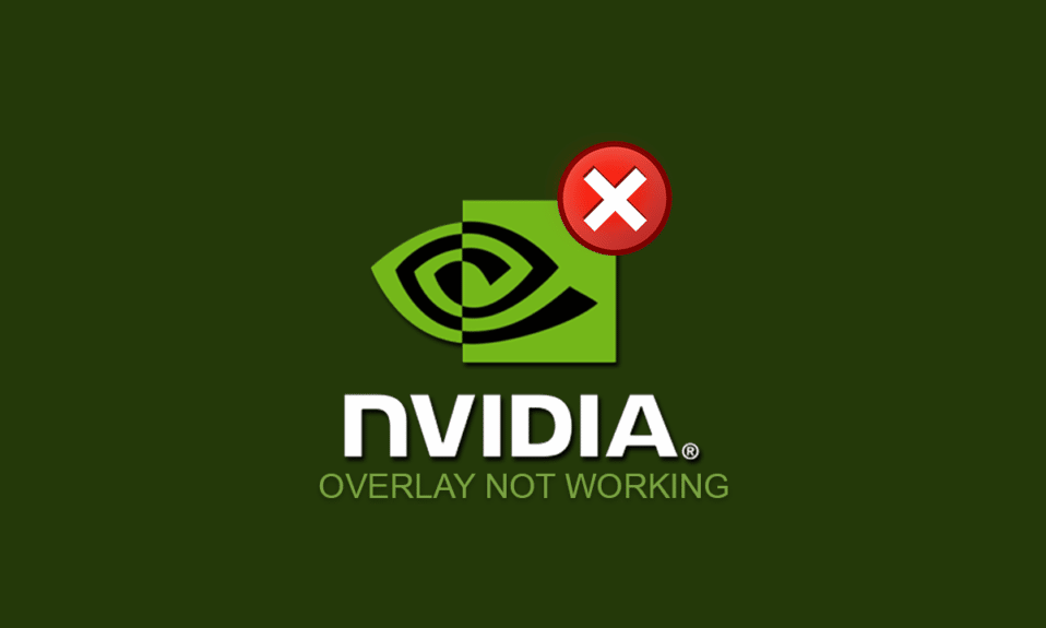 Arreglar la superposición de NVIDIA que no funciona en Windows 10