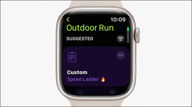 watchOS 9 การออกกำลังกายแบบกำหนดเอง