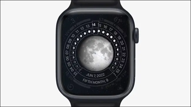 watchOS 9 หน้าปัดนาฬิกา Lunar