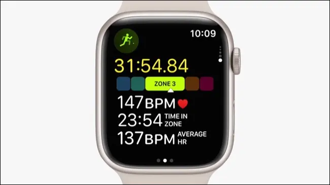 watchOS 9 โซนอัตราการเต้นของหัวใจ