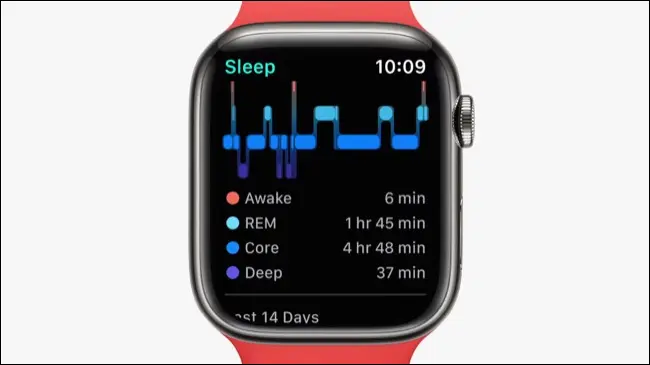 watchOS 9 การติดตามการนอนหลับ