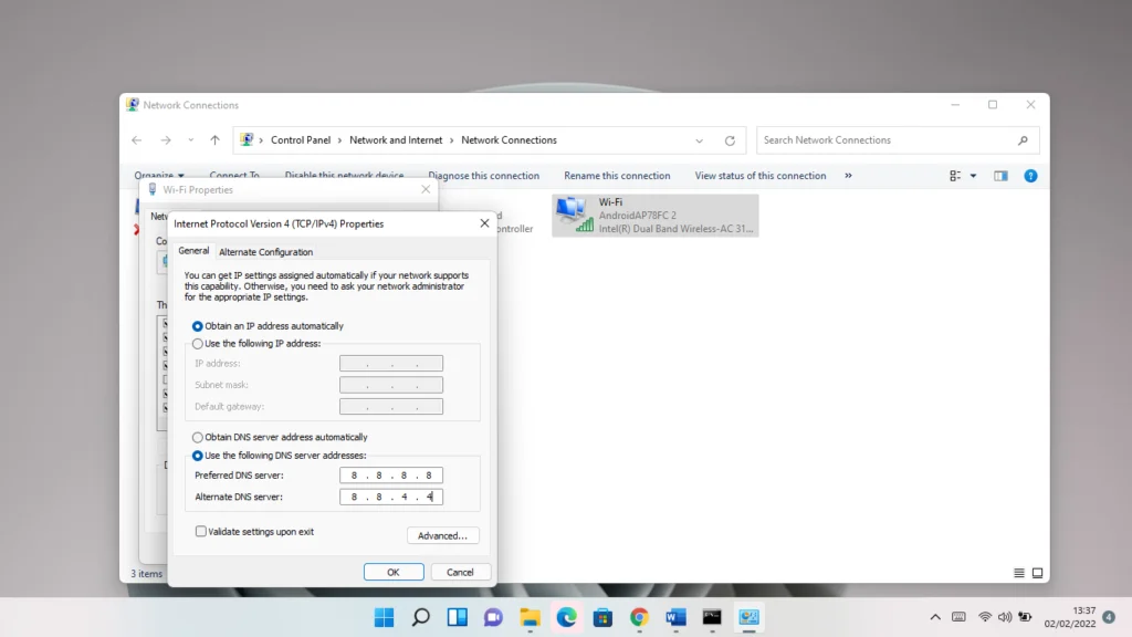 Configurer les adresses de serveur DNS