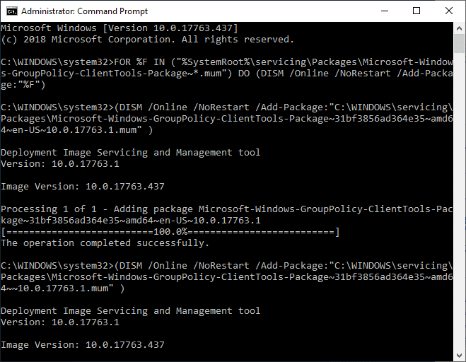 使用 DISM 在 Windows 10 Home 中安装 GPEdit 包