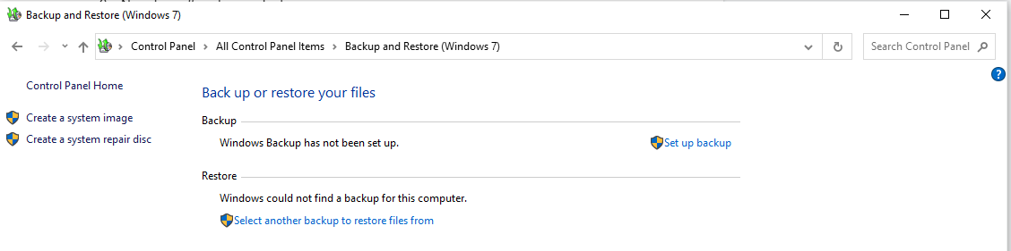 Prova a disattivare Ripristino configurazione di sistema su Windows 10/11