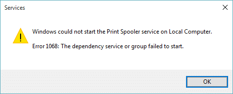 修复 Windows 无法在本地计算机上启动 Print Spooler 服务