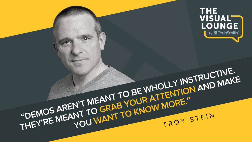 “Las demostraciones no están destinadas a ser totalmente instructivas. Están destinados a captar tu atención y hacer que quieras saber más”.