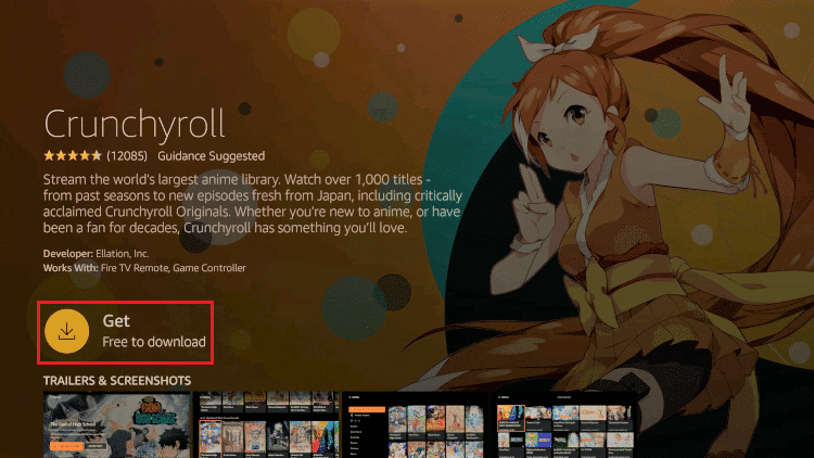 Amazon Firestick에서 크런치롤 얻기