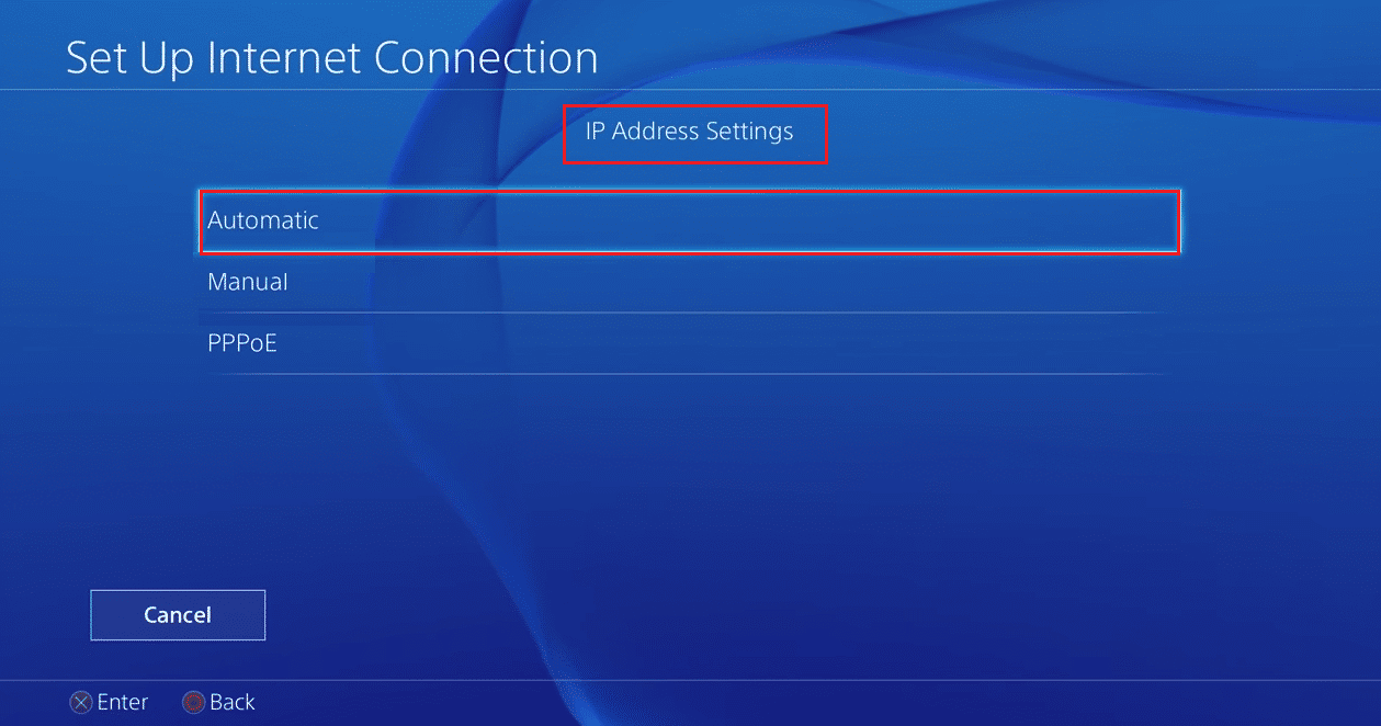 pengaturan alamat ip ps4 ke otomatis