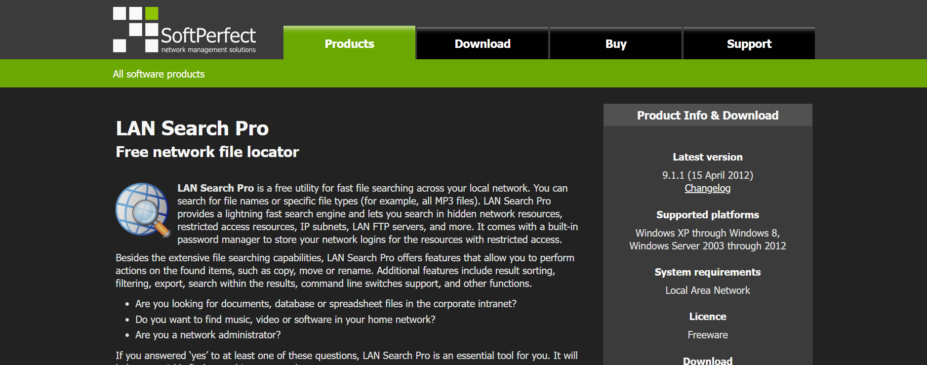Ricerca LAN Pro