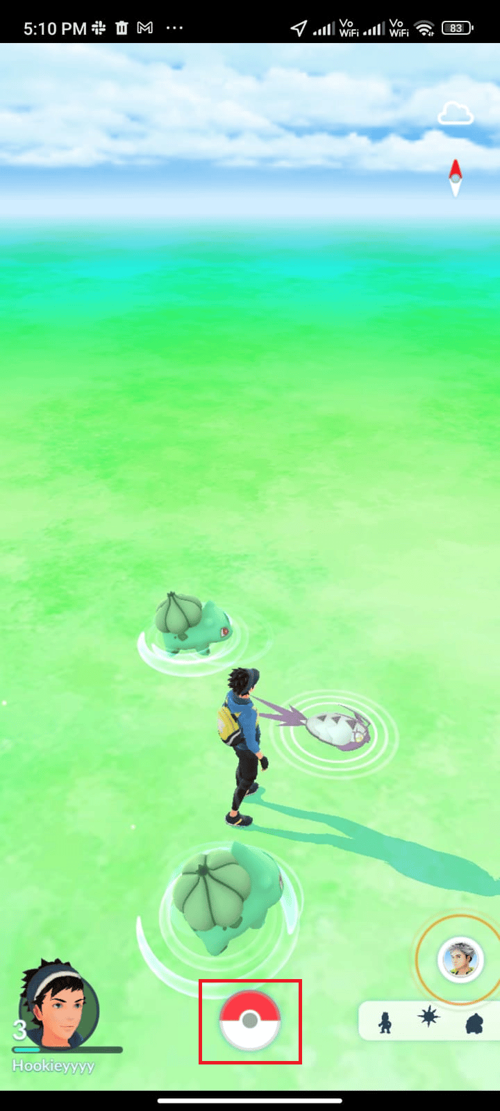 Starten Sie nun Pokemon Go und tippen Sie auf das Home-Symbol . Beheben Sie, dass die Synchronisierung von Pokemon Go-Abenteuern nicht funktioniert