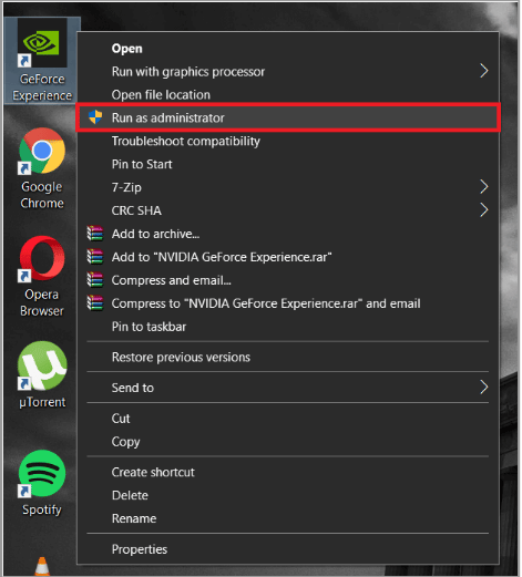 Führen Sie den GeForce Experience Client als Administrator Xbox One Controller aus, der Windows 10 PC zufällig trennt