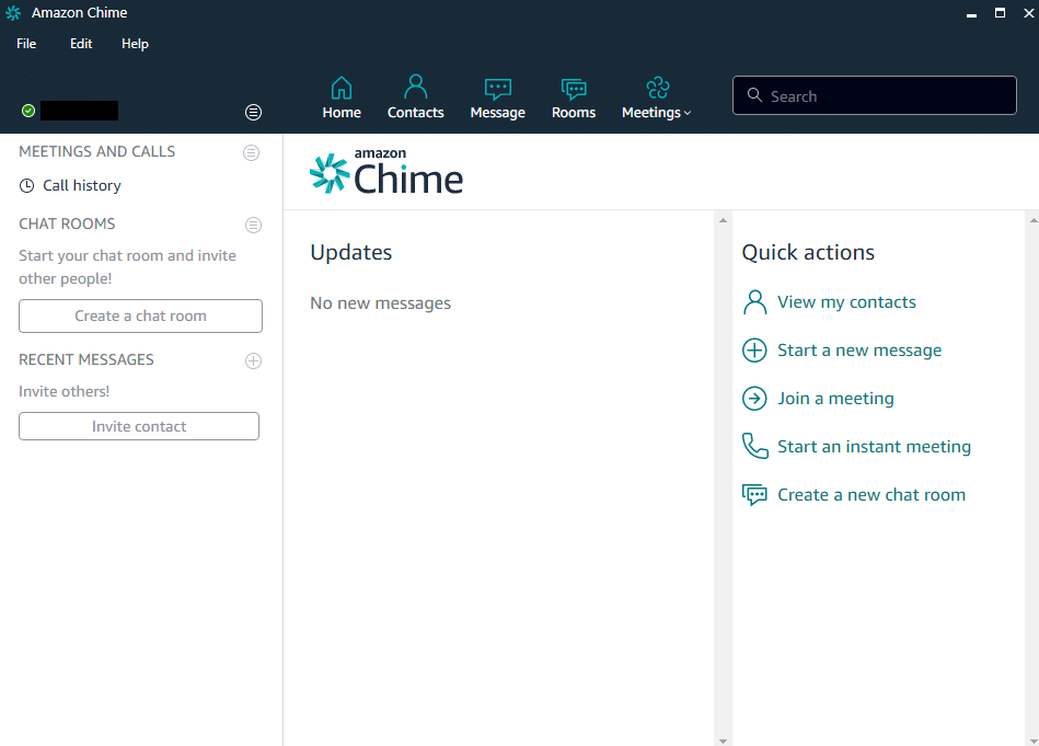 Ваша учетная запись Amazon Chime готова.