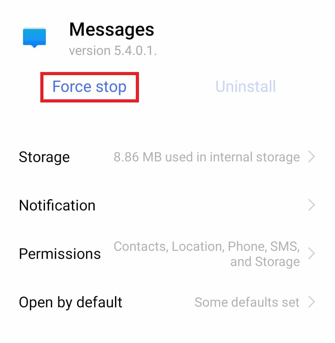 Ketuk paksa berhenti | Perbaiki Sayangnya Pesan Telah Menghentikan Kesalahan di Android